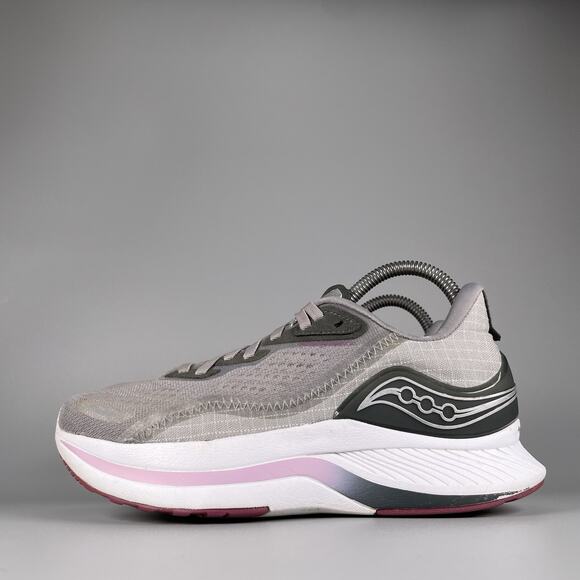 Saucony Endorphin Shift 2 Women’s 7 Grey Pink Road Track Running Trainer Sneaker - Picture 1 of 9